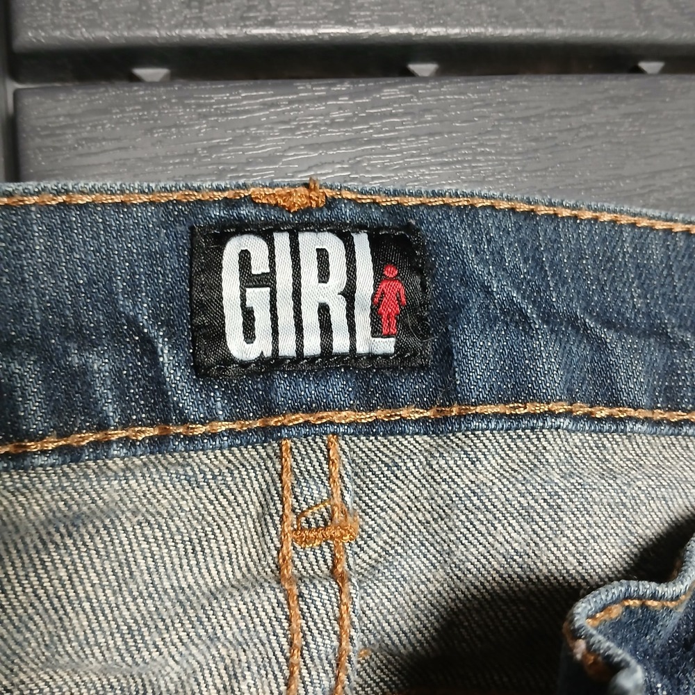 Vtg Girl Skateboards Straight Leg‎ Jeans Men's 36x30 Y2K Skater Distressed JC118 - Picture 8 of 16